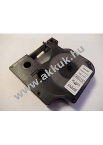 vhbw HelyettesÃ­tÅ kazetta Dymo 45010 - 12mm - fekete/Ã¡tlÃ¡tszÃ³ 7m