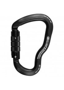 Kong Alukarabiner Ferrata Twist Lock Klettersteig-karabiner (zwart/grijs)