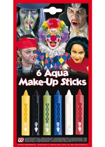 Widmann 6 bâtons de maquillage aqua colorés