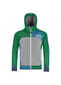 Ortovox - Fleece Plus (Mi) Hoody - Uldjakke str. S grå/olivengrøn