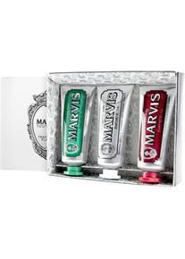 Marvis Pflege Zahnpflege Geschenkset Classic Strong Mint 25 ml + Whitening Mint 25 ml + Cinnamon Mint 25 ml 1 Stk.