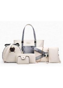Geanta dama bej set 5 in 1 Anca