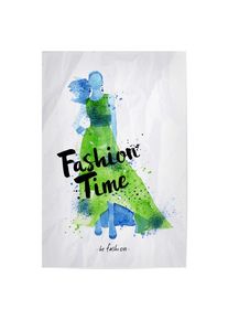 Poster "Watercolor dress fashion time" artboxONE Plakater - 18x13 cm