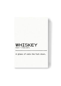 Canvas Print "Whiskey Quote Uncensored" artboxONE Wallart