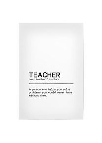 Poster "Teacher Quote" artboxONE Plakater - 18x13 cm