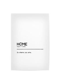 Poster "Home Quote" artboxONE Plakater - 18x13 cm