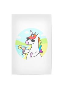Poster "Unicorn Chill" artboxONE Plakater - 18x13 cm