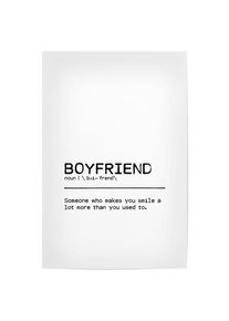 Poster "Boyfriend Quote" artboxONE Plakater - 18x13 cm