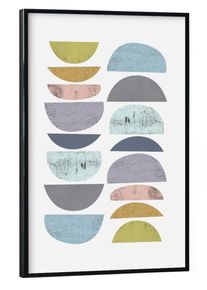 Poster with black frame "Mid-Century Scandinavian" artboxONE Framed Poster