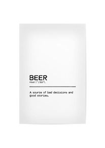 Poster "Beer Quote" artboxONE Plakater - 18x13 cm