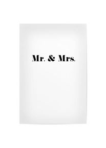Poster "Mr. & Mrs" artboxONE Plakater - 18x13 cm