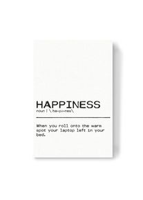 Canvas Print "Happiness Quote" artboxONE Wallart