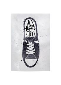 Poster "Men's sport shoes" artboxONE Plakater - 18x13 cm