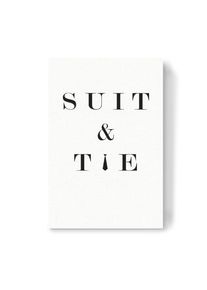 Canvas Print "Suit & Tie" artboxONE Wallart