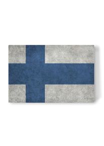 Canvas Print "Flag of Finland" artboxONE Wallart