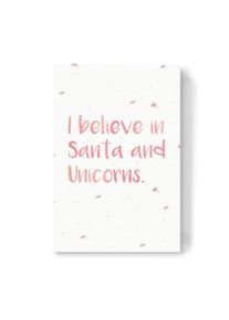 Canvas Print "I believe in Santa" artboxONE Wallart