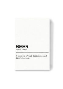Canvas Print "Beer Quote" artboxONE Wallart