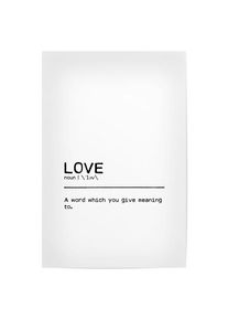 Poster "Love Quote II" artboxONE Plakater - 18x13 cm