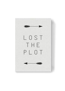 Canvas Print "Lost The Plot Arrow" artboxONE Wallart