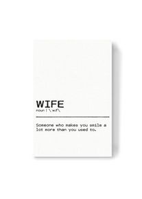 Canvas Print "Wife Quote" artboxONE Wallart