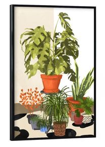 Poster with black frame "Plant Pots" artboxONE Framed Poster