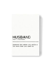 Canvas Print "Husband Quote" artboxONE Wallart