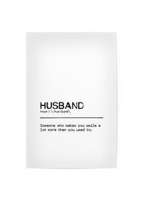 Poster "Husband Quote" artboxONE Plakater - 18x13 cm