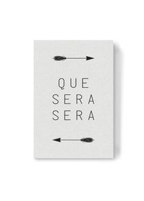 Canvas Print "Que Sera Sera Arrow" artboxONE Wallart