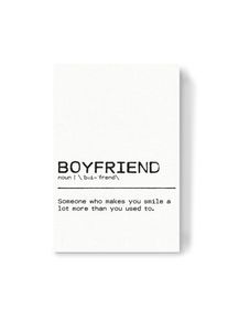 Canvas Print "Boyfriend Quote" artboxONE Wallart