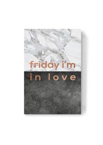 Canvas Print "Friday I'm in Love" artboxONE Wallart
