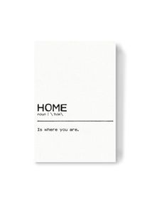 Canvas Print "Home Quote" artboxONE Wallart