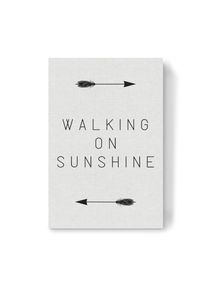 Canvas Print "Walking on Sunshine Arrow" artboxONE Wallart