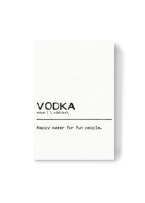 Canvas Print "Vodka Quote" artboxONE Wallart