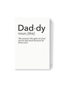Canvas Print "Dad-dy" artboxONE Wallart