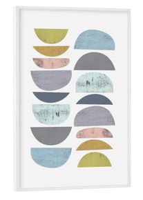 Poster with white frame "Mid-Century Scandinavian" artboxONE Framed Poster