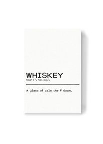 Canvas Print "Whisky Quote Censored" artboxONE Wallart