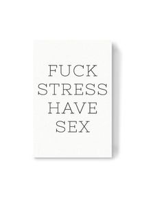 Canvas Print "F*ck Stress" artboxONE Wallart