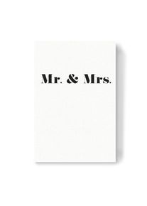 Canvas Print "Mr. & Mrs" artboxONE Wallart