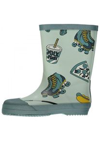 Smafolk - Kid's Rubber Boots With Food Print - Gummist&oslash;vler str. 19 gr&aring;