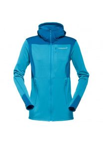 Norr&ouml;na Norr&oslash;na - Women's Falketind Warm1 Stretch Zip Hoodie str. XS bl&aring;/turkis