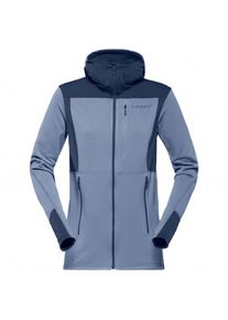 Norr&ouml;na Norr&oslash;na - Women's Falketind Warm1 Stretch Zip Hoodie str. L gr&aring;/bl&aring;