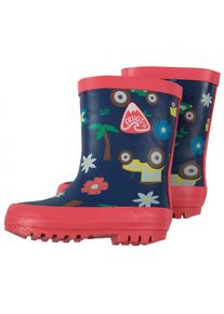 frugi - Kid's Puddle Buster Welly Boots - Gummist&oslash;vler str. 1 bl&aring;/r&oslash;d
