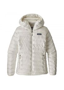 Patagonia - Women's Down Sweater Hoody - Dunjakke str. XS gr&aring;/hvid