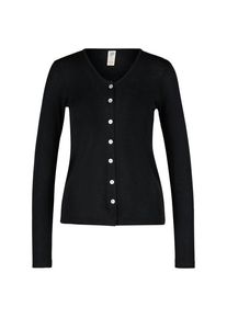 Engel Damen Cardigan Feinripp Wollen vest Dames (34/36 |zwart)