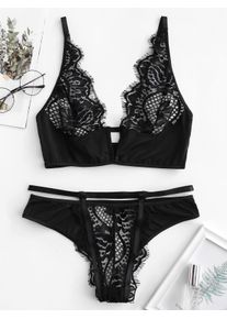 Ensemble de Lingerie Fleur en Dentelle