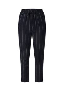 Missguided, Dames Broek 'STRIPE TIE WAIST TROUSER', zwart / natuurwit
