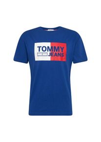 Tommy Hilfiger, Heren Shirt, royal blue/koningsblauw / rood / wit