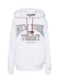 Tommy Jeans, Dames Sweatshirt 'TJW BOYFRIEND LOGO HOODIE', rood / zwart / wit