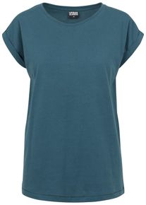 Urban Classics, Dames Shirt 'Ladies Extended Shoulder Tee', petrol