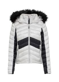 Superdry, Dames Winterjas, lichtgrijs / zwart